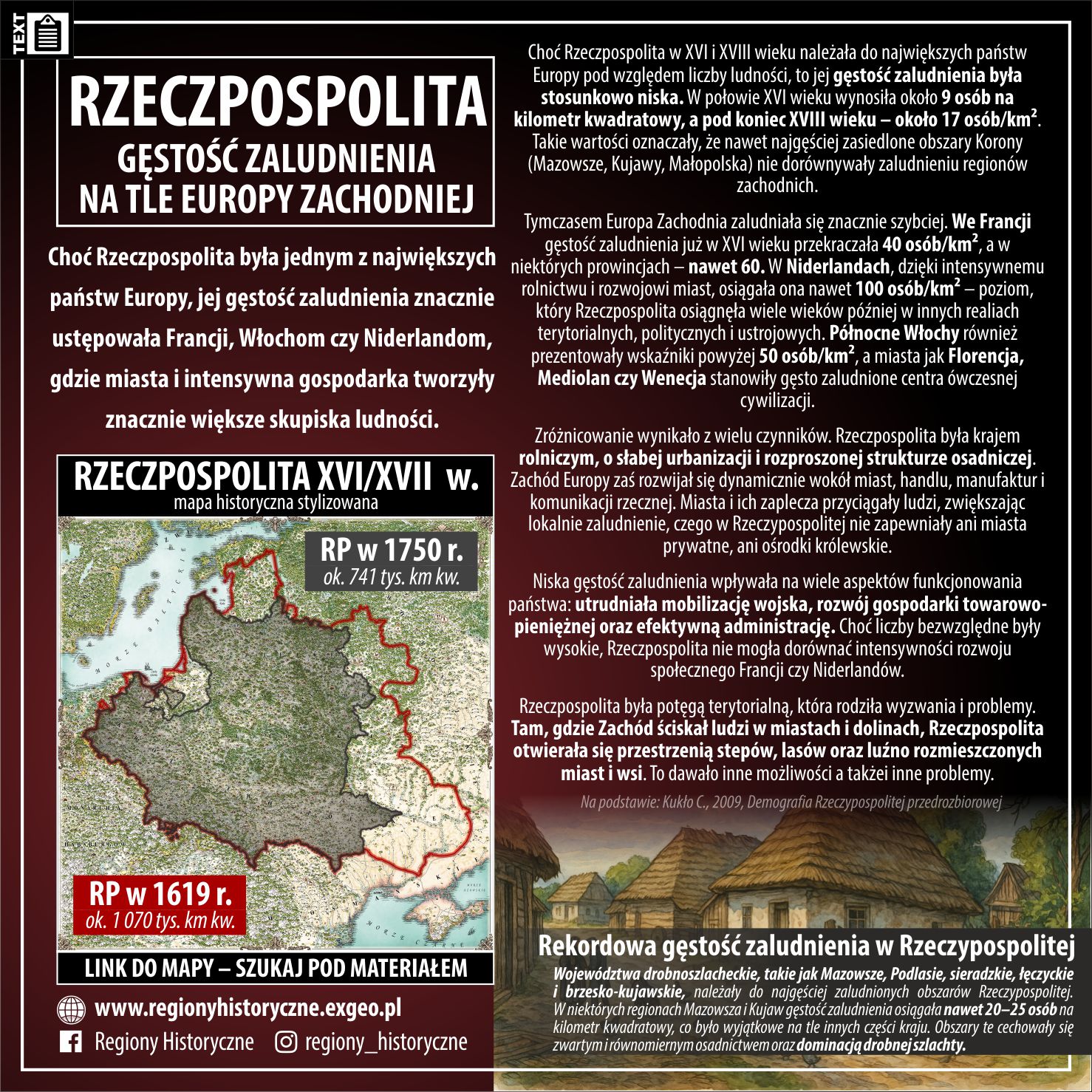 RZECZPOSPOLITA | Gęstość zaludnienia na tle Europy Zachodniej